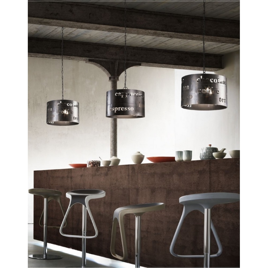 Redo 01-938 - Luster na sajli BISTRO 3xE27/42W/230V