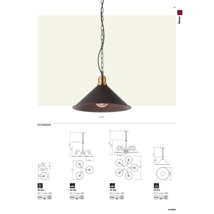 Redo 02-934 - Zidna svjetiljka VERNER 1xE27/42W/230V