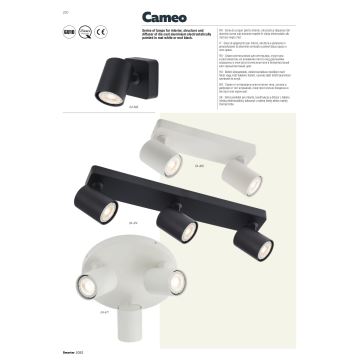 Redo 04-469 - Reflektorska svjetiljka CAMEO 2xGU10/50W/230V