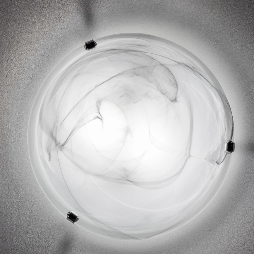 Redo 05-393 - Stropna svjetiljka VIRGINIA 2xE27/42W/230V Ø 40 cm siva