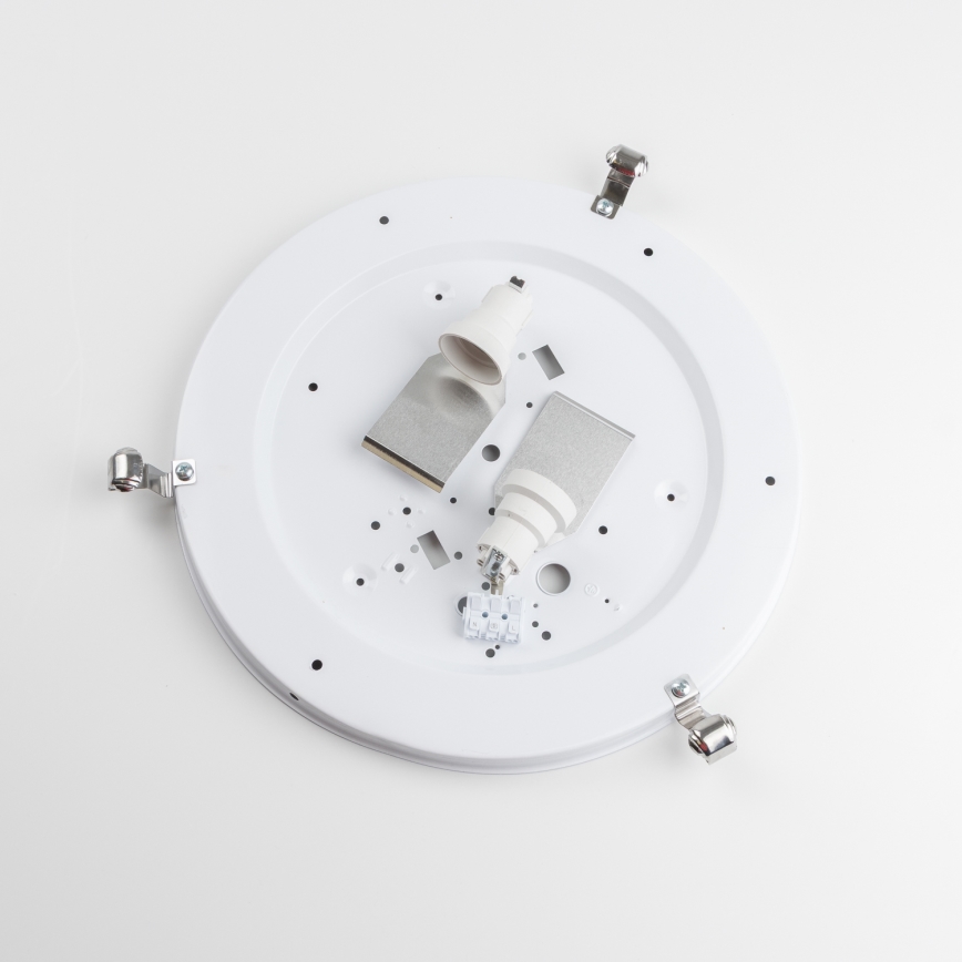 Redo 05-393 - Stropna svjetiljka VIRGINIA 2xE27/42W/230V Ø 40 cm siva