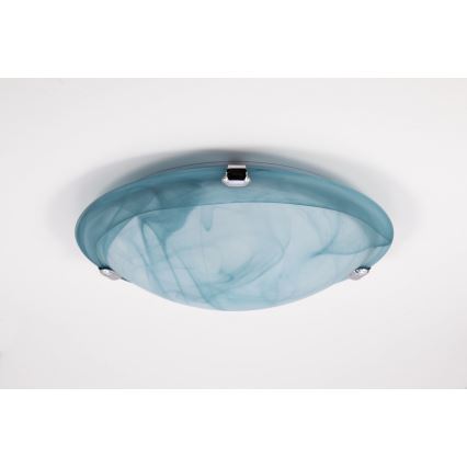 Redo 05-682 - Stropna svjetiljka VIRGINIA 1xE27/42W/230V pr. 25 cm plava
