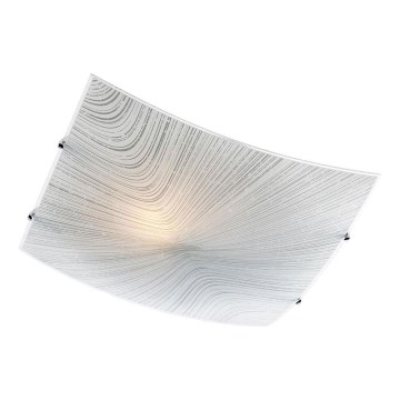 Redo 05-812 - Stropna svjetiljka SHAKE 1xE27/42W/230V 29,5x29,5 cm bijela