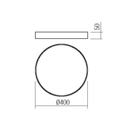 Redo 05-932 - LED Stropna svjetiljka KNOB LED/36W/230V 3000K-6500K 40 cm zlatna