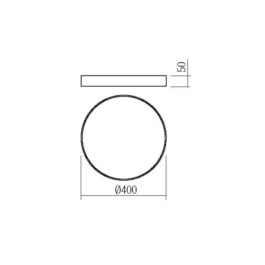 Redo 05-932 - LED Stropna svjetiljka KNOB LED/36W/230V 3000K-6500K 40 cm zlatna