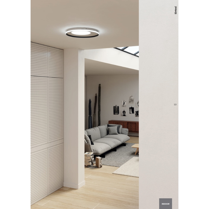 Redo 05-959 - LED Prigušiva stropna svjetiljka SINTESI LED/45W/230V pr. 45 cm 3000-6000K + daljinski upravljač
