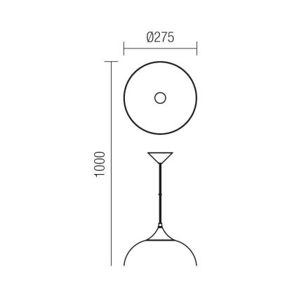 Redo 06-032 - Luster na sajli COLINE 1xE27/42W/230V