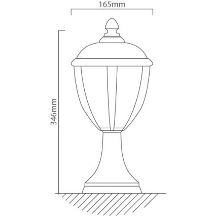 Redo 2604-3K BL - LED Vanjska lampa UNITE LED/6,5W/230V IP44