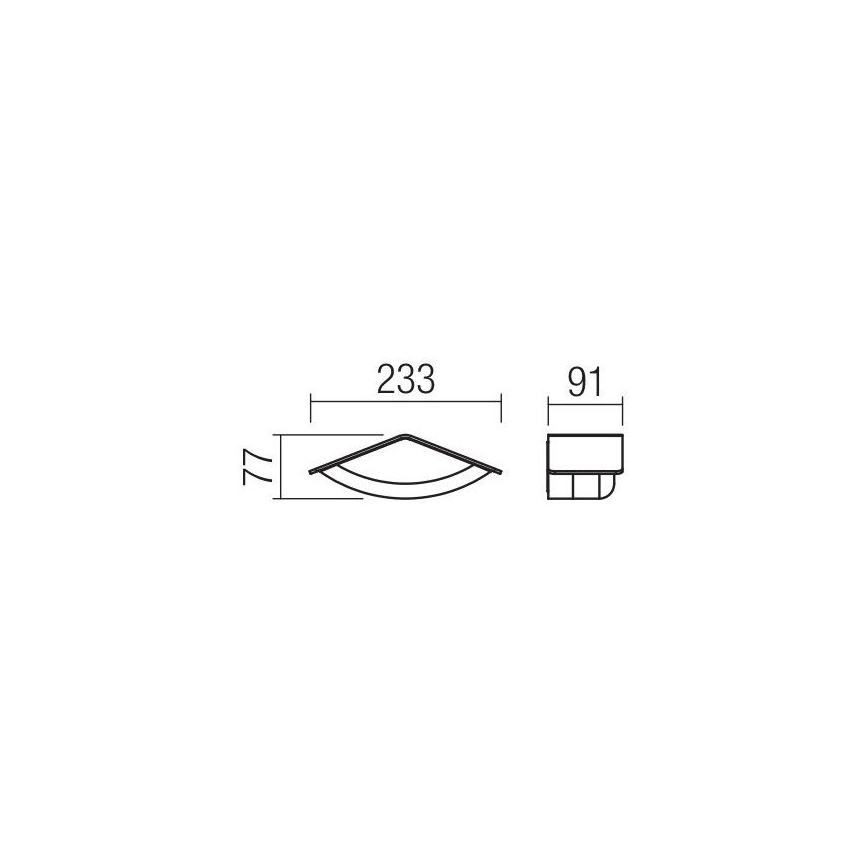 Redo 90001 - LED Vanjska zidna svjetiljka CHALET 1xLED/8W/230V IP54