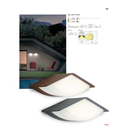 Redo 90001 - LED vanjsko zidno svjetlo CHALET LED/8W/230V IP54