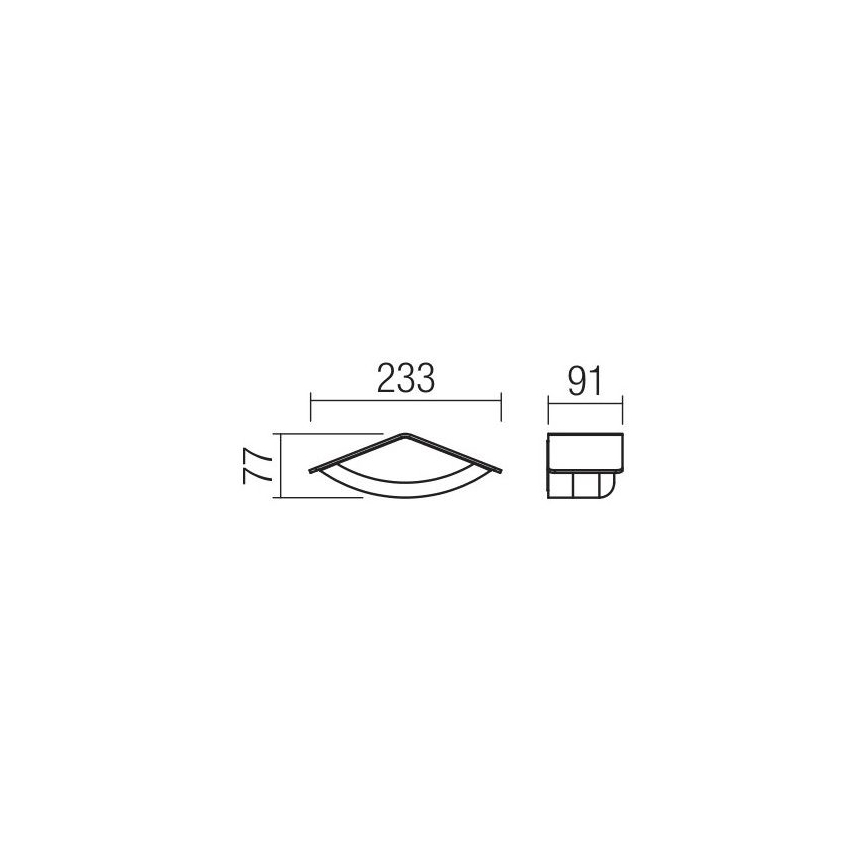 Redo 90002 - LED Vanjska zidna svjetiljka CHALET 1xLED/8W/230V IP54