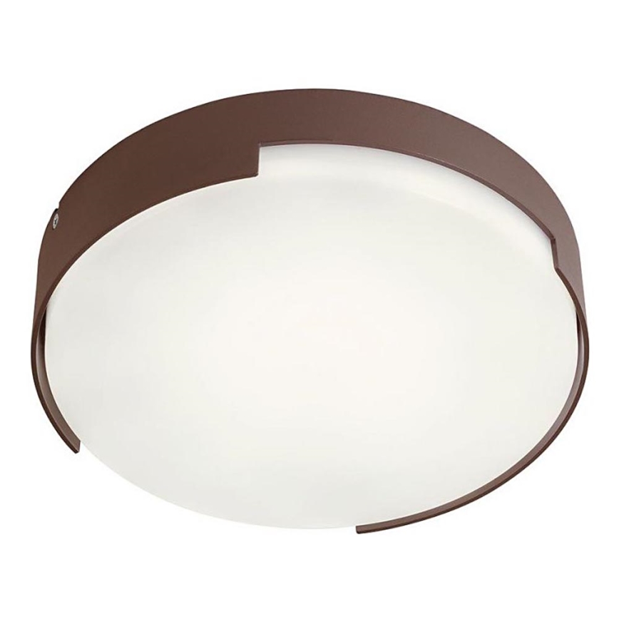 Redo 90006 - LED Vanjska stropna svjetiljka SKOR LED/16W/230V pr. 25 cm IP54 smeđa