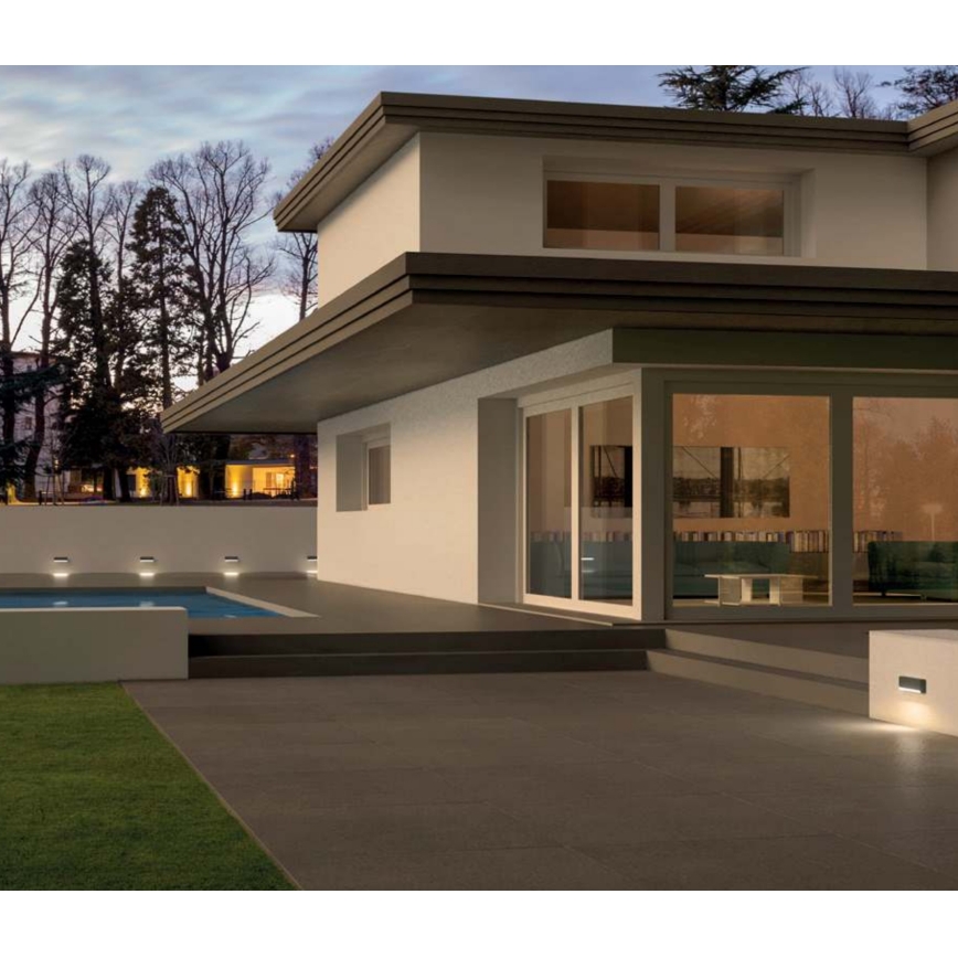 Redo 90070 - LED vanjsko zidno svjetlo SAPO LED/3W/230V IP65