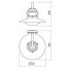 Redo 90093 - Vanjska zidna svjetiljka ELIO 1xE27/42W/230V IP44