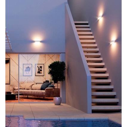 Redo 90095 - LED vanjska zidna svjetiljka PLANIT LED/10W/230V 3000K IP54 bijela