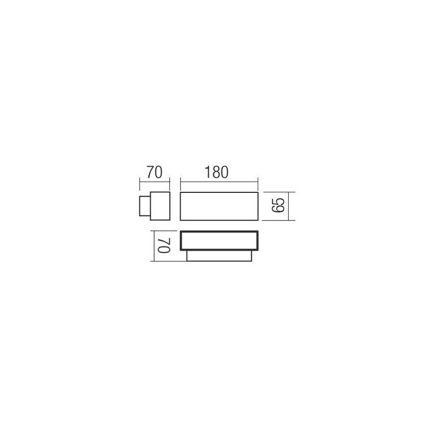 Redo 90095 - LED vanjska zidna svjetiljka PLANIT LED/10W/230V 3000K IP54 bijela
