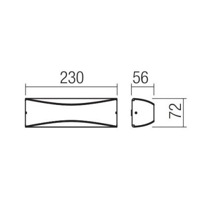 Redo 90126 - LED vanjsko zidno svjetlo AXEL LED/7W/230V 3000 IP65 antracit