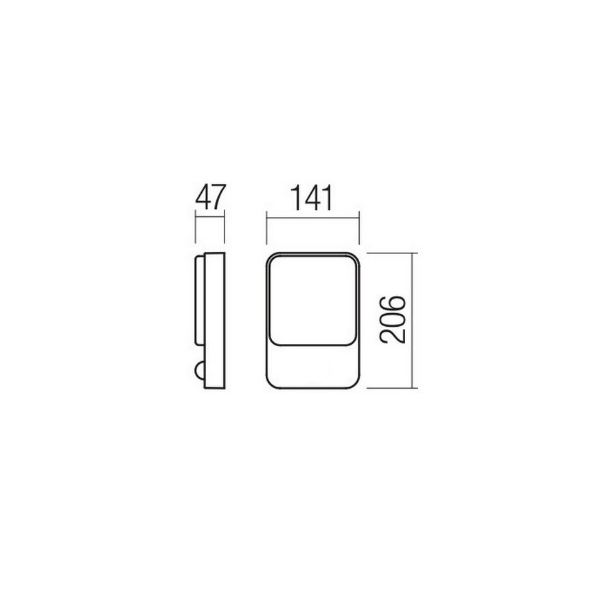 Redo 90128 - LED vanjsko zidno svjetlo COLIN LED/9W/230V 4000K IP54 bijela