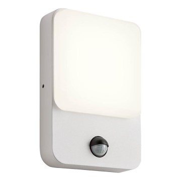 Redo 90132 - LED vanjsko zidno svjetlo s senzorom pokreta i sumraka COLIN LED/9W/230V 4000K IP54 bijelo
