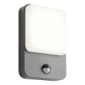 Redo 90134 - LED vanjska zidna svjetiljka s senzorom pokreta i sumraka COLIN LED/9W/230V 4000K IP54 antracit