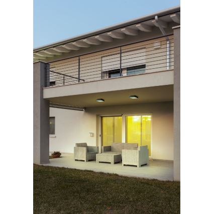 Redo 90157 - LED Vanjska stropna svjetiljka MARINA LED/12W/230V 22x22 cm IP65 antracit