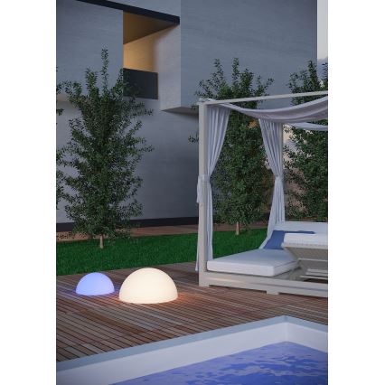 Redo 90169 - Vanjska lampa BLOB 1xE27/23W/230V Ø 56 cm IP65 bijela