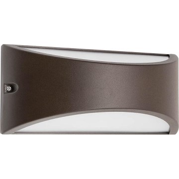 Redo 90192 - LED Vanjska zidna svjetiljka SCUDO LED/10W/230V 3000K IP54 smeđa