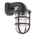 Redo 90207 - Vanjsko zidno svjetlo CAGE 1xE27/28W/230V IP44 crna