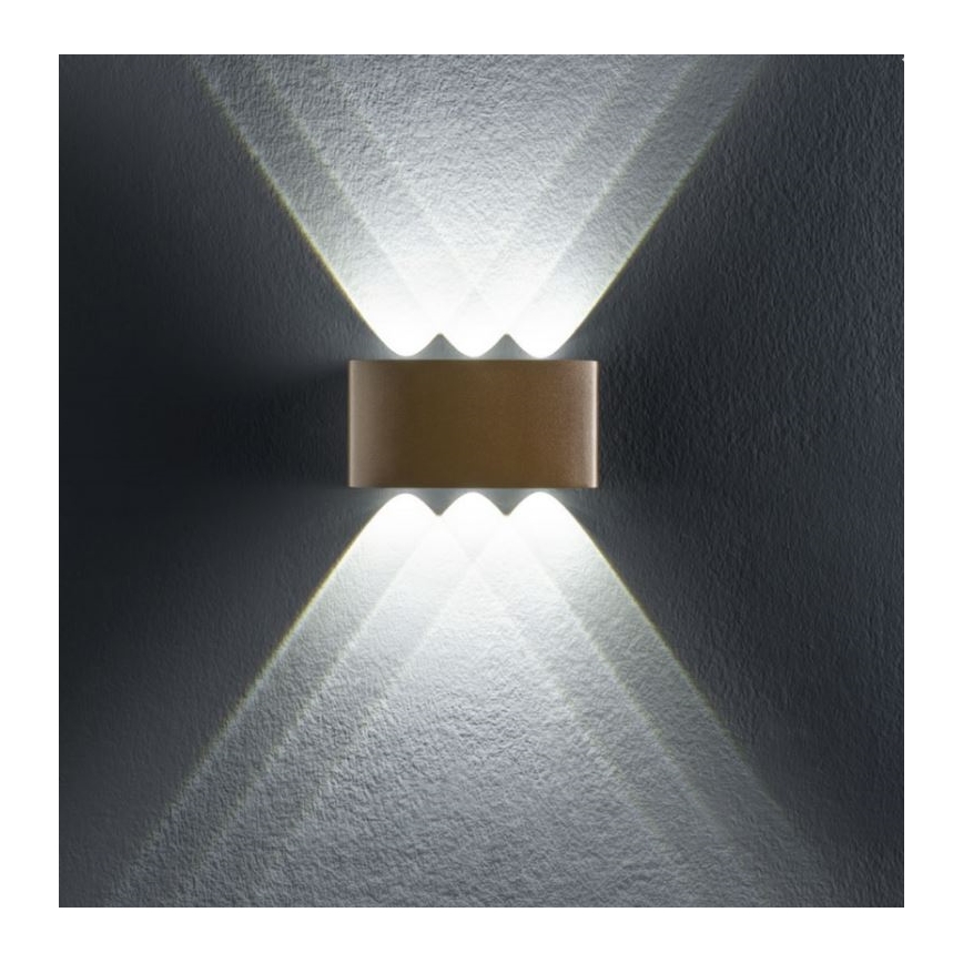 Redo 90226 - LED Vanjska zidna svjetiljka FABO LED/6W/230V 3000K IP54 siva