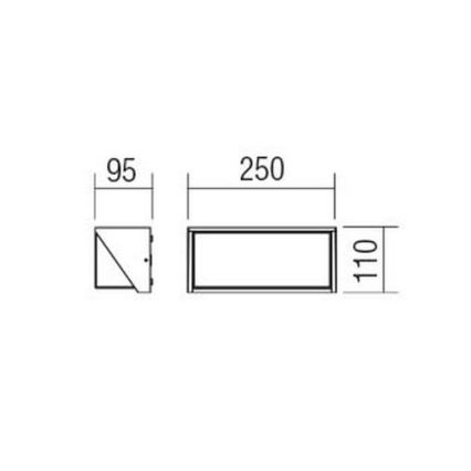 Redo 90237 - LED Vanjska zidna svjetiljka SPECTRA LED/16W/230V 3000K IP54 bijela