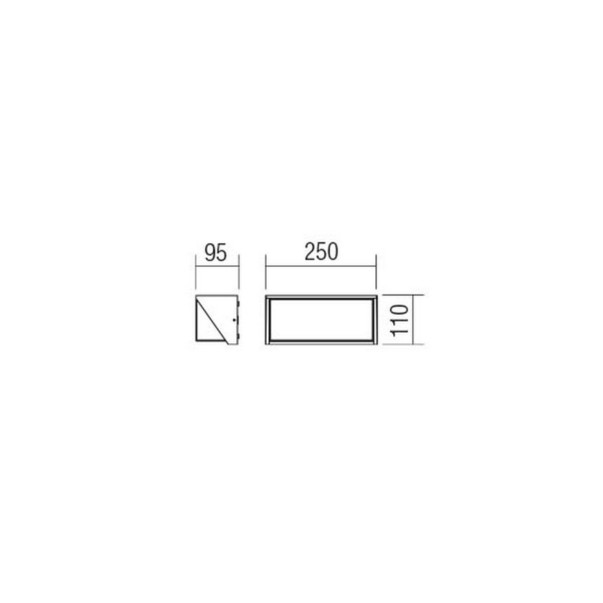 Redo 90237 - LED Vanjska zidna svjetiljka SPECTRA LED/16W/230V 3000K IP54 bijela