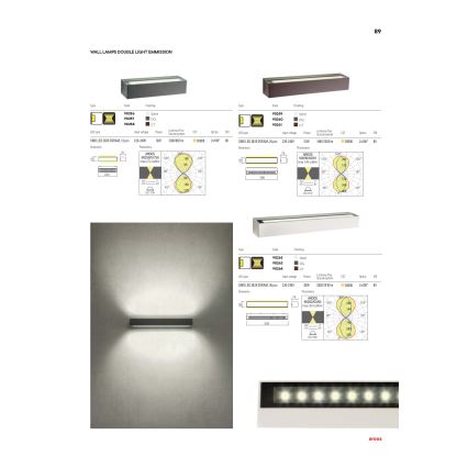 Redo 90261 - LED vanjsko zidno svjetlo AROOS LED/21W/230V 3000K IP65 smeđa