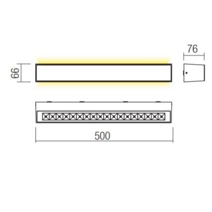 Redo 90261 - LED vanjsko zidno svjetlo AROOS LED/21W/230V 3000K IP65 smeđa