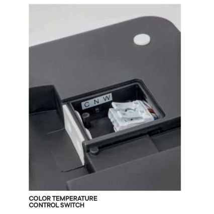 Redo 90288 - LED Vanjska stropna svjetiljka ISOLA LED/24W/230V 26x26 cm 3000/4000/6500K IP54 antracit