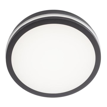 Redo 90290 - LED Vanjska stropna svjetiljka sa senzorom ISOLA LED/24W/230V pr. 26 cm 3000/4000/6500K IP54 antracit