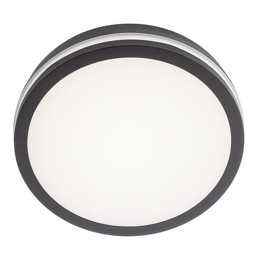 Redo 90290 - LED Vanjska stropna svjetiljka sa senzorom ISOLA LED/24W/230V pr. 26 cm 3000/4000/6500K IP54 antracit