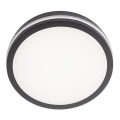 Redo 90290 - LED vanjsko stropno svjetlo s senzorom ISOLA LED/24W/230V promjer 26 cm 3000/4000/6500K IP54 antracit