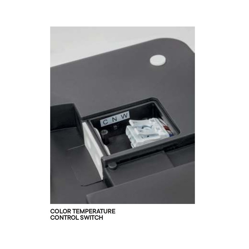 Redo 90292 - LED Vanjska stropna svjetiljka sa senzorom ISOLA LED/24W/230V 26x26 cm 3000/4000/6500K IP54 antracit