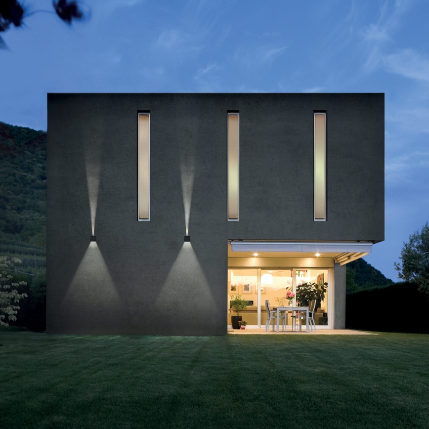 Redo 90296 - LED vanjska zidna svjetiljka VARY 2xLED/10W/230V 3000K IP54 antracit