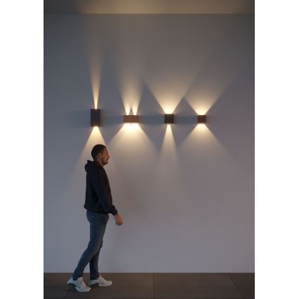 Redo 90304 - LED vanjsko zidno svjetlo VARY 4xLED/5W/230V 3000K IP54 smeđe