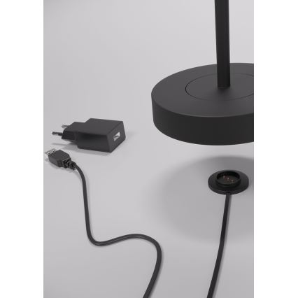 Redo 90312 - LED Prigušiva stolna lampa na dodir ILUNA LED/2,5W/5V 2700-3000K 3000 mAh IP65 crna