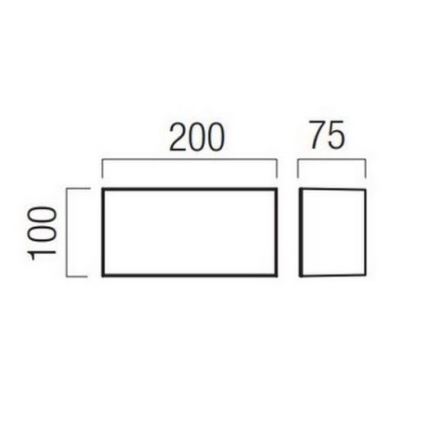 Redo 90325 - LED vanjsko zidno svjetlo KODIAK LED/8W/230V 4000K 20 cm IP65 bijelo