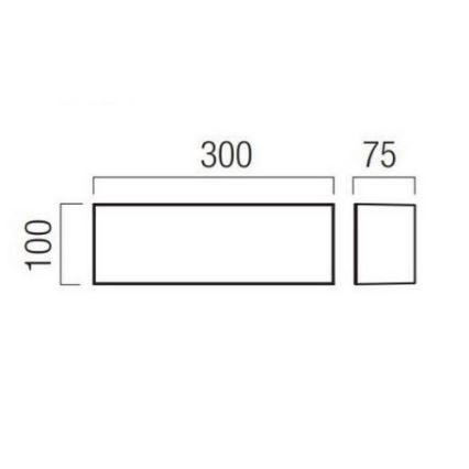 Redo 90328 - LED Vanjska zidna svjetiljka KODIAK LED/12W/230V IP65 bijela