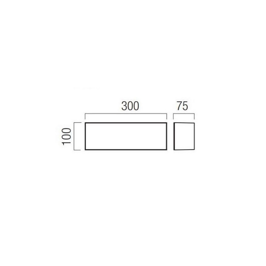 Redo 90329 - LED vanjsko zidno svjetlo KODIAK LED/12W/230V 4000K 30 cm IP65 bijela