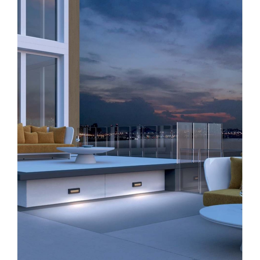 Redo 90330 - LED Vanjska zidna svjetiljka KRUP LED/6W/230V IP65 antracit