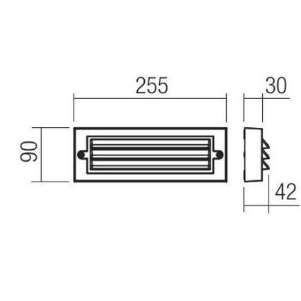 Redo 90330 - LED Vanjska zidna svjetiljka KRUP LED/6W/230V IP65 antracit