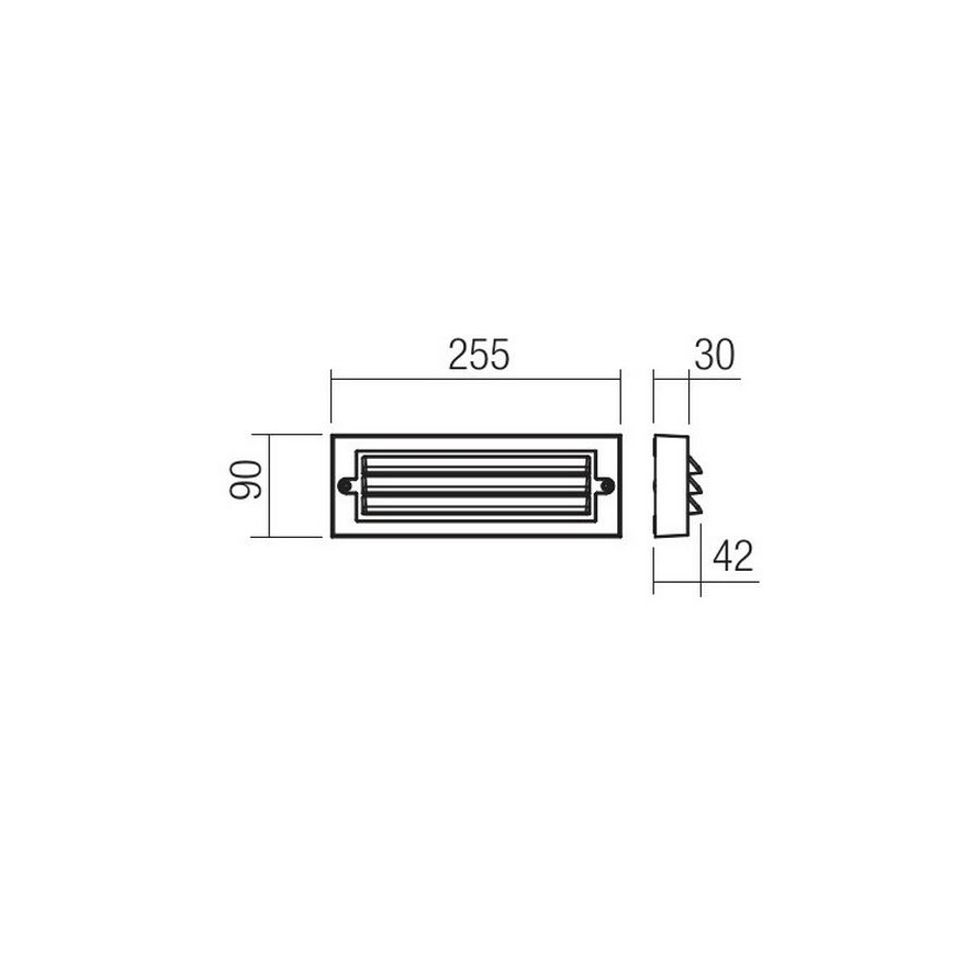 Redo 90330 - LED Vanjska zidna svjetiljka KRUP LED/6W/230V IP65 antracit