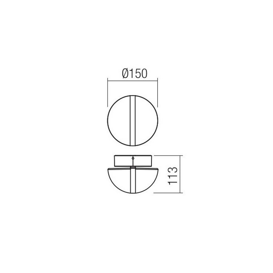 Redo 90364 - LED Vanjska zidna svjetiljka SIERRA LED/10,8W/230V IP54