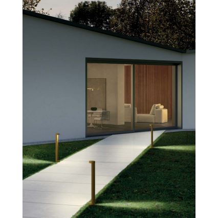 Redo 90366 - LED vanjska lampa ZEUS LED/11,5W/230V 3000K 75 cm IP54 smeđa