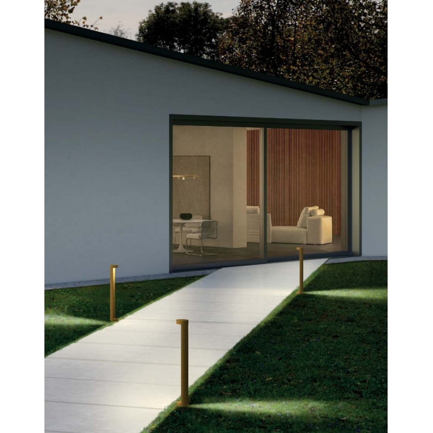 Redo 90366 - LED vanjska lampa ZEUS LED/11,5W/230V 3000K 75 cm IP54 smeđa